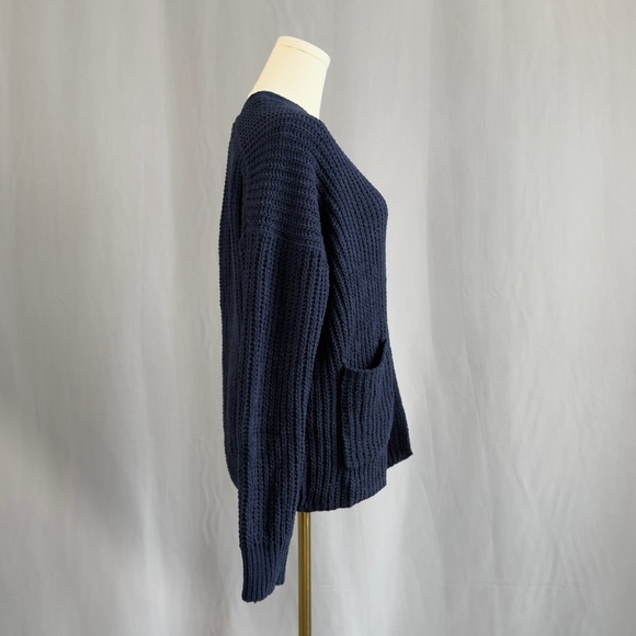 American Eagle Outfitters Navy Open-Front Cardigan - Picture 4 of 4